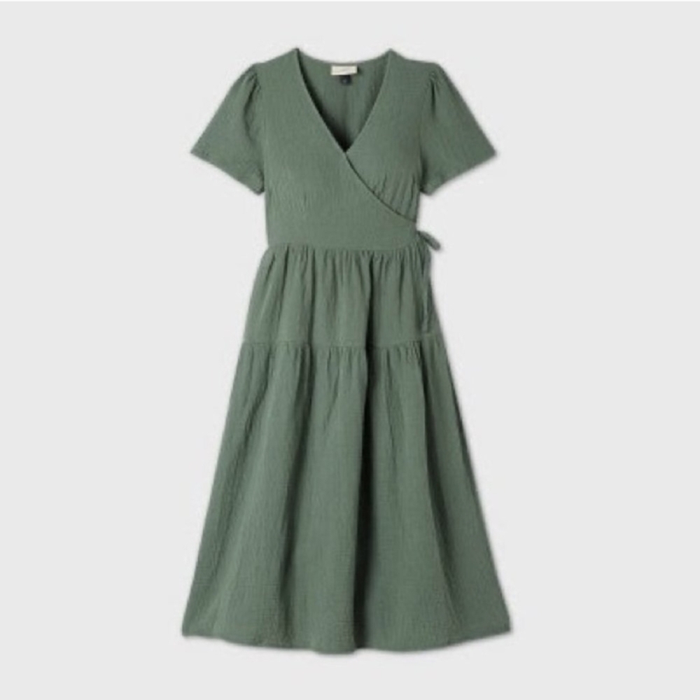 Universal Thread (Target) Gauze Wrap Midi Dress